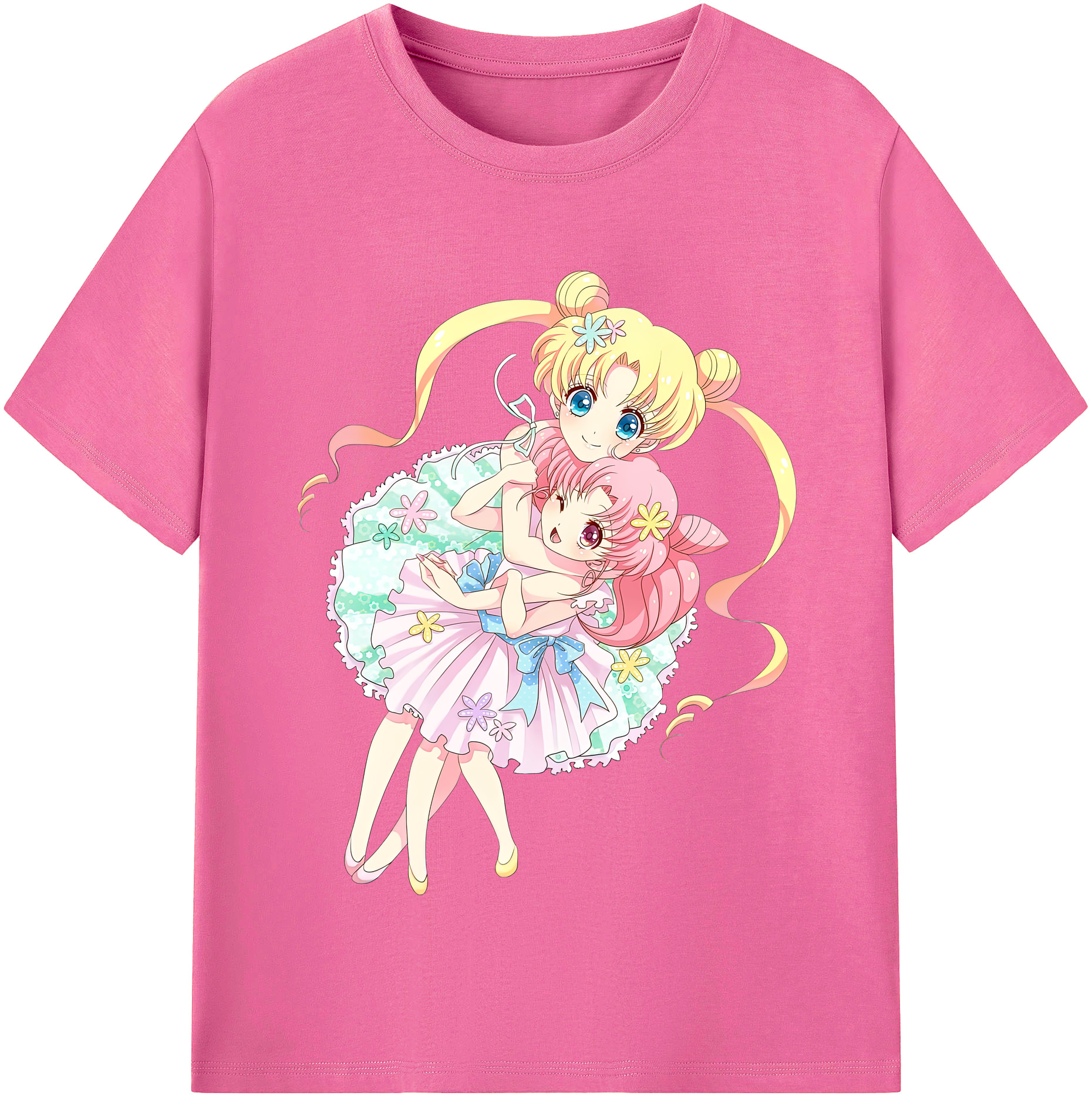 （画像用） 美少女戦士セーラームーン 愛野 美奈子 あいの みなこ Sailor Moon Aino Minako レディースカジュアルプリントTシャツ（綿100％）